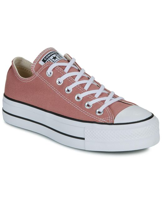 Sneakers Basse Chuck Taylor All Star Lift Platform di Converse in Gray