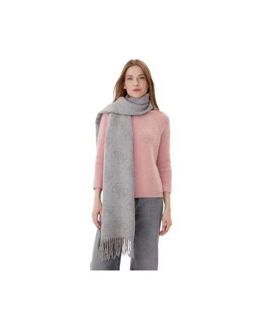 Echarpe All Over Guess en coloris Pink