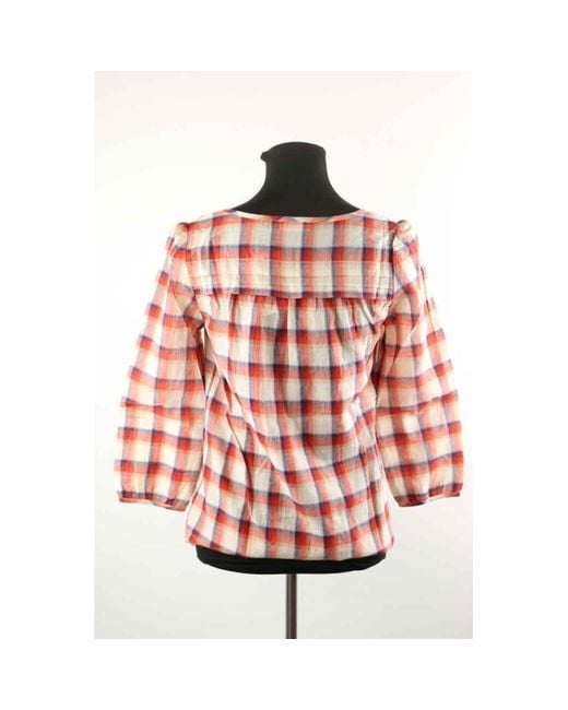 Blouses Blouse en coton multicolore Des Petits Hauts en coloris Red