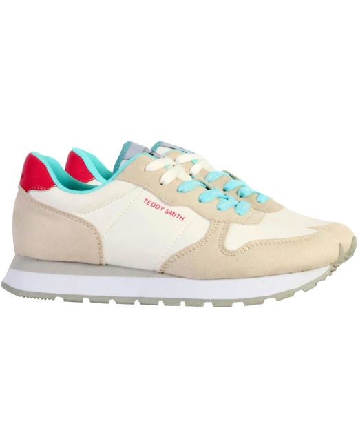Baskets basses Basket à Lacets Blouson Smith Teddy Smith en coloris White