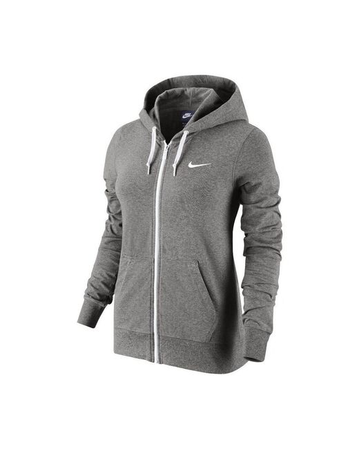 Sweat-shirt Sportswear W Hoodie Full Zip Jersey Nike en coloris Gray
