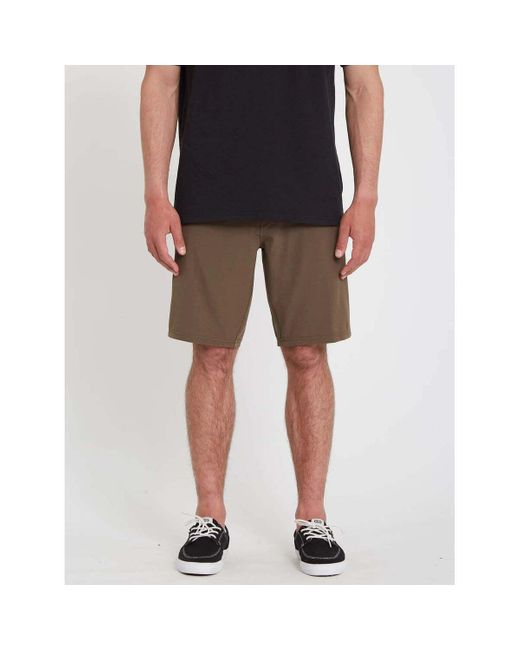 Short Frickin Cross Shred Shorts 20 Tarmac Brown Volcom pour homme en coloris Green
