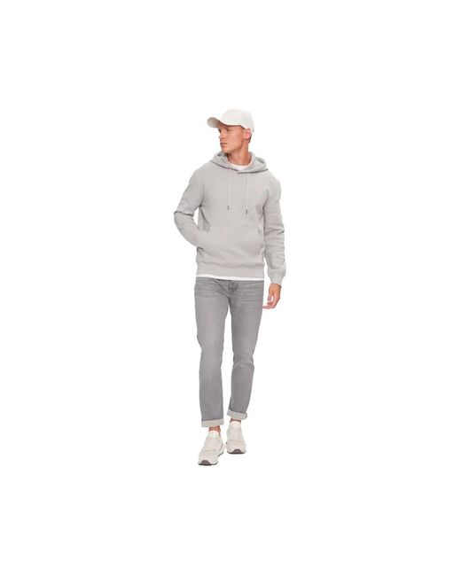 Sweatshirts à capuche patch Guess pour homme en coloris Gray