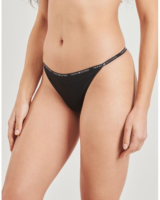 Tommy Hilfiger Strings 3 Pack Multi Shape Bottom in het Black