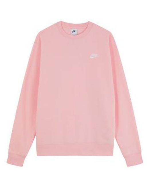 Sweat-shirt SWEATSHIRT COL ROND - PINK BLOOM/WHITE - S Nike pour homme |  Lyst