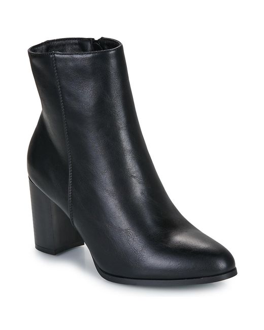 Moony Mood Enkellaarzen Payton in het Black
