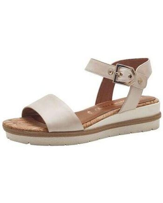 Tamaris Sandalen 28222-42 418-Ivory 28222-42 in het White