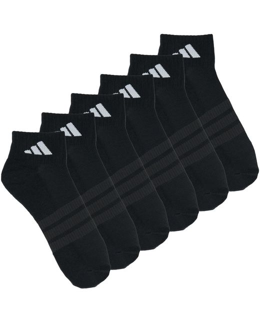 Adidas Sokken Cushioned Essentials Ankle Socks 6 Pair Pack in het Black