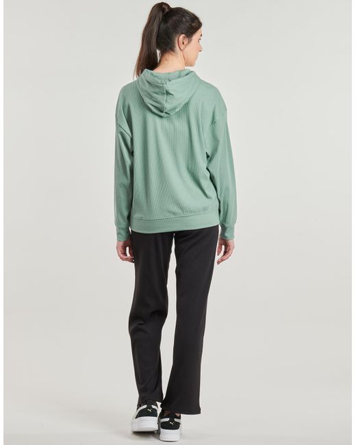 PUMA Green Sweatshirt Ess Elevated Rib Hoodie