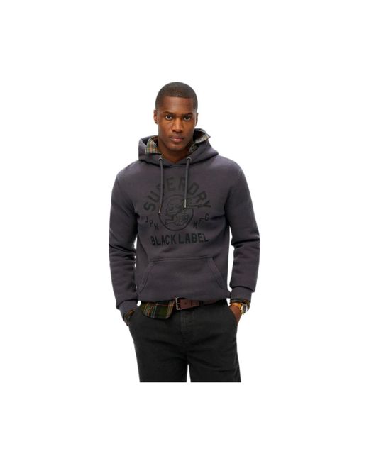 Sweat-shirt Black Label Superdry pour homme en coloris Blue