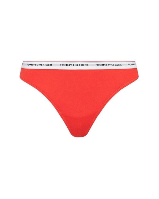 Culottes & slips UW0UW048940VG Tommy Hilfiger en coloris Red