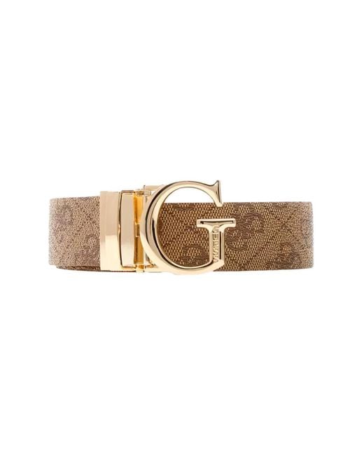 Ceinture Calista 4G Guess en coloris Natural