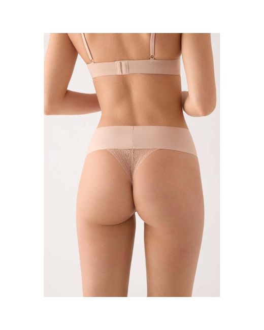 Tangas Précommande String Taille Haute Nude Ysabel Mora en coloris Natural