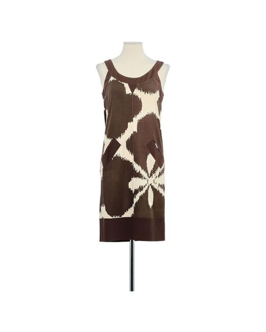Robe Robe en soie marron Diane von Furstenberg en coloris Brown