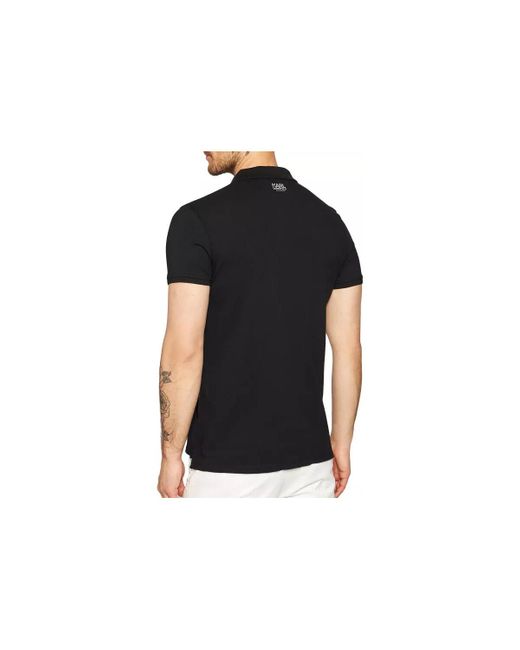 T-shirt Polo Karl Lagerfeld pour homme en coloris Black