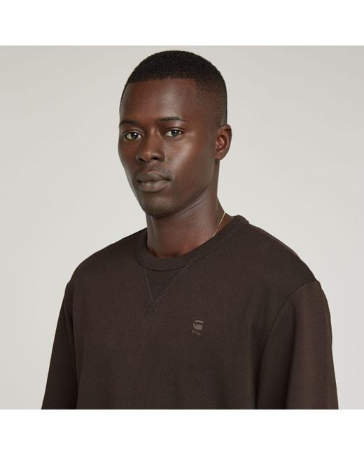 T-shirt D24449-C812 NIFOUS-A926 DEEP BROWN G-Star pour homme en coloris Black