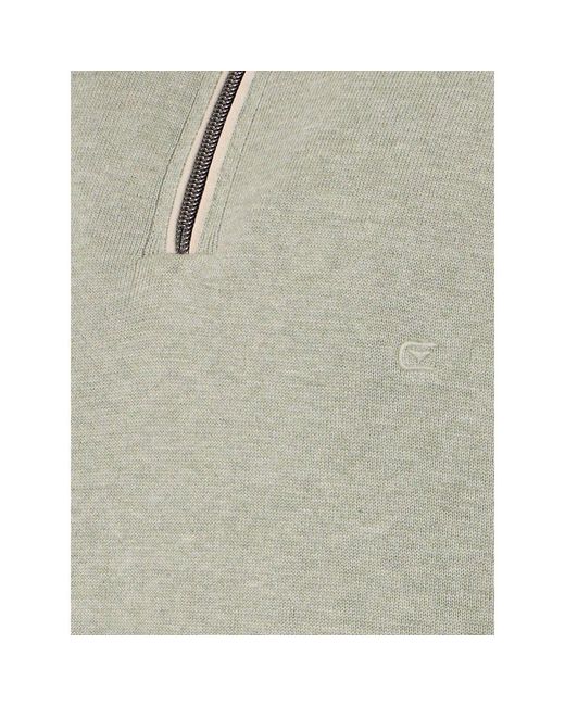 Pull Pull-over Demi-Zip Solid Vert Clair CASA MODA pour homme en coloris Green