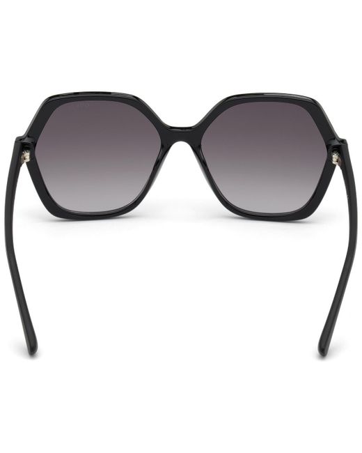 Lunettes de soleil GU7698 Lunettes de soleil, Noir/Fumée, 57 mm Guess en coloris Black
