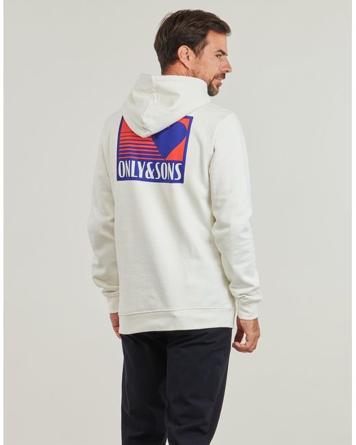 Only & Sons Capuchon Sweaters Onsaugusto in het Blue voor heren