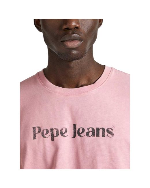 T-shirt Pepe Jeans pour homme en coloris Pink