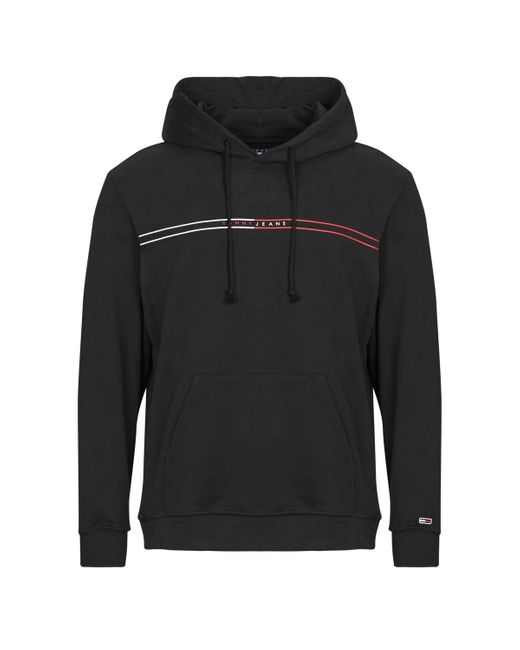 Felpa Tjm Reg Entry Graphic Hoodie Ext di Tommy Hilfiger in Black da Uomo