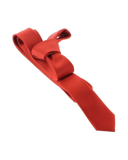 Cravates et accessoires Cravate Monochrome Clj Charles Le Jeune pour homme en coloris Red