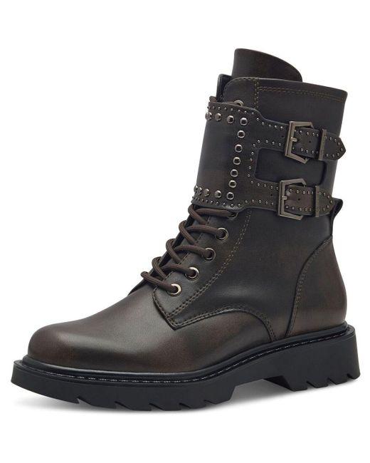 Boots Chaussures, Bottine en simil Cuir - 25238 Tamaris en coloris Black
