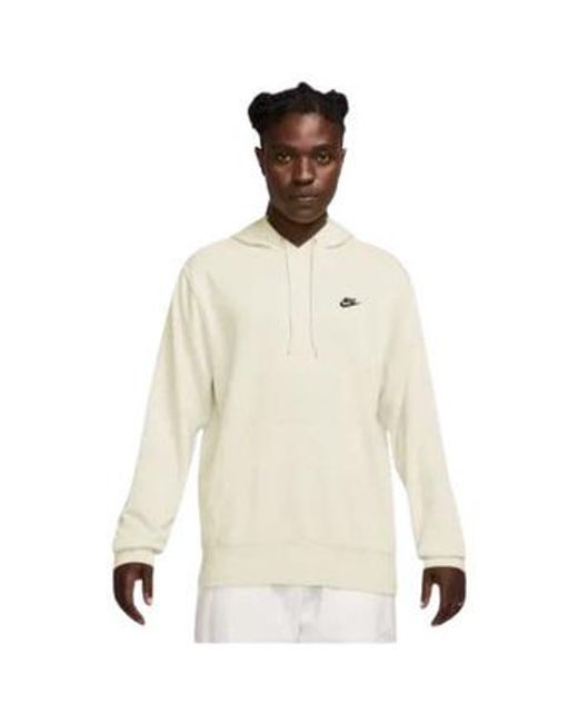 Sweat-shirt SWEATSHIRT M NK CLUB FT PO HOODIE - SAIL/SAIL/BLACK - S Nike pour homme en coloris Natural