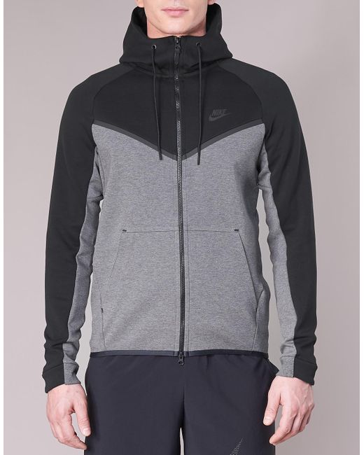 Nike Tech Fleece Hooded Jacket in Grey (Grey) for Men - Save 22% - Lyst