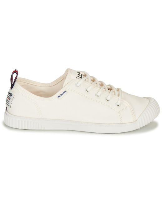 Palladium Lage Sneakers Easy Lace in het Wit - Bespaar 13% - Lyst