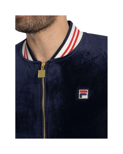 Veste Veste de survêtement Miguel Velour Archive Fila pour homme en coloris Blue
