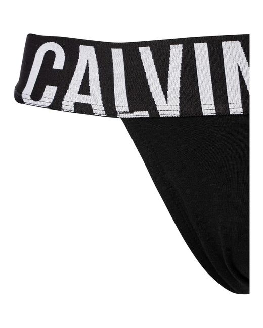 Slips Lot de 3 jockstraps Intense Power Calvin Klein pour homme en coloris Black