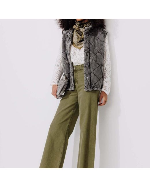 Pantalon HECTOR pantalon large Promod en coloris Green