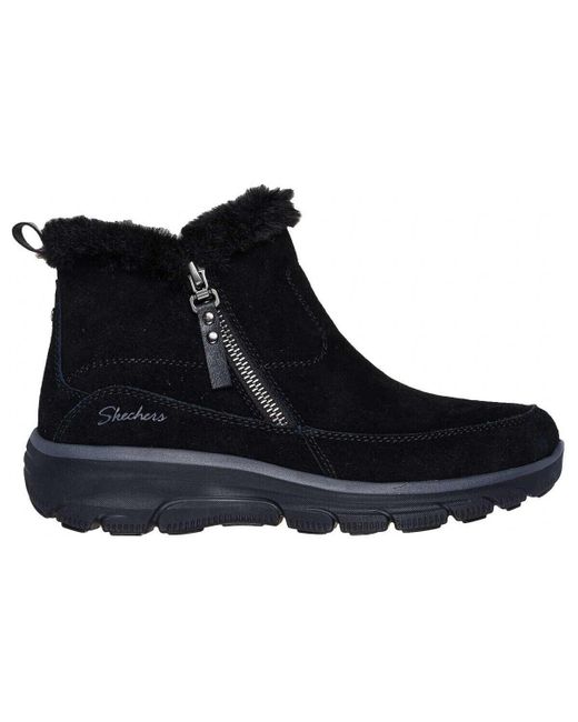 Bottines 167862 RELAXED FIT: EASY GOING - COOL ZIP! Skechers en coloris Blue