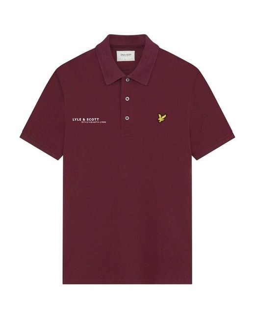 Polo Ordinate Lyle & Scott pour homme en coloris Red