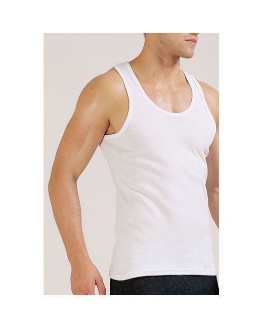 T-shirt Débardeur Blanc H Kebello pour homme en coloris White