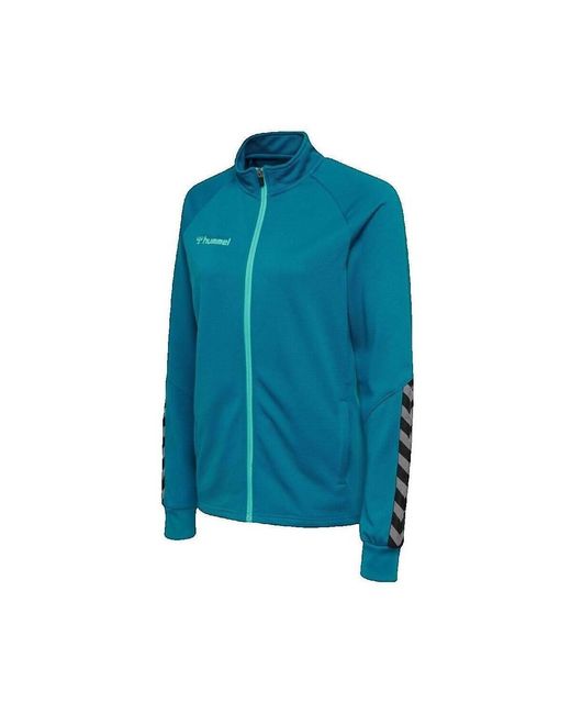 Veste Veste Hmlauthentic Poly Zip Jacket Hummel en coloris Blue