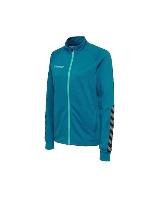 Veste Veste hmlAUTHENTIC Poly Zip Jacket Hummel en coloris Blue