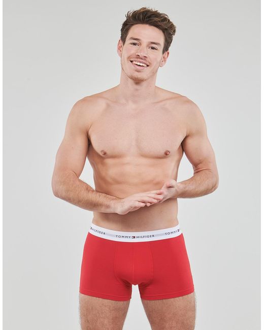 Boxers 3P TRUNK Tommy Hilfiger pour homme en coloris White