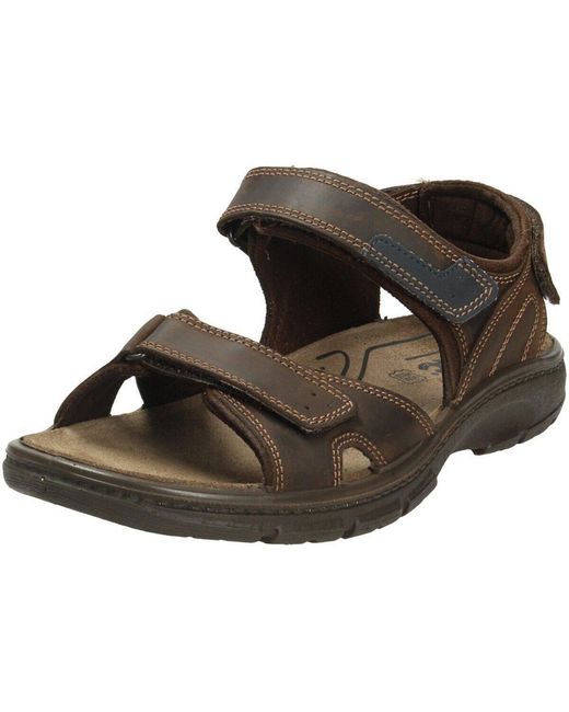 Sandales Plates Belvida pour homme en coloris Brown