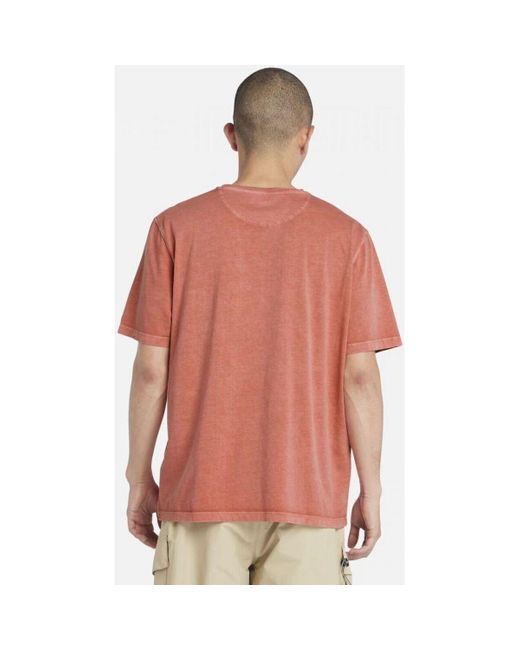 T-shirt TB0A5YAY - DUNSTAN-EI41 BURNT SIENNA Timberland pour homme en coloris Red