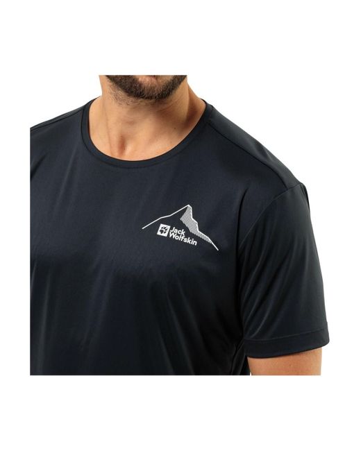 T-shirt 18071846350 Jack Wolfskin pour homme en coloris Blue