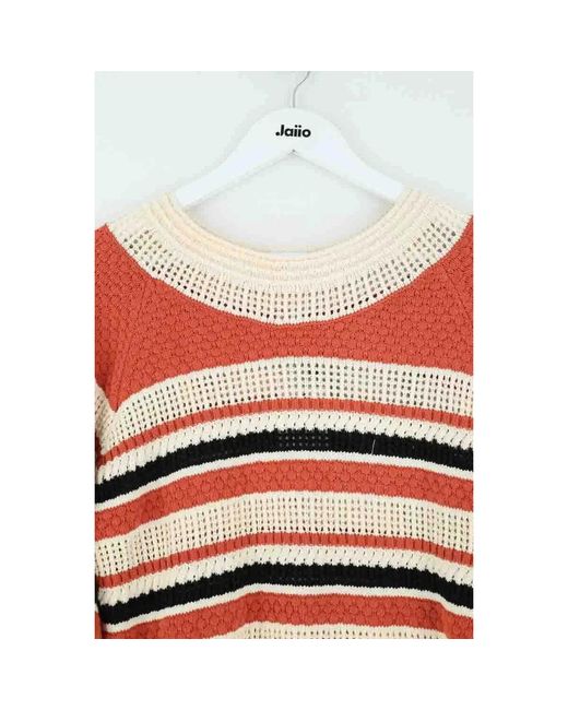 Pull Pull orange Des Petits Hauts en coloris Red