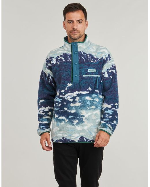 Columbia Fleecepullover Helvetia Ii Printed Half Snap Fleece in Blue für Herren