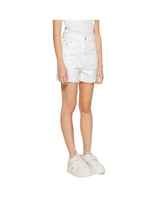 Tommy Hilfiger Korte Broek Mom Uh Bh6192 Dw0Dw17636 in het White