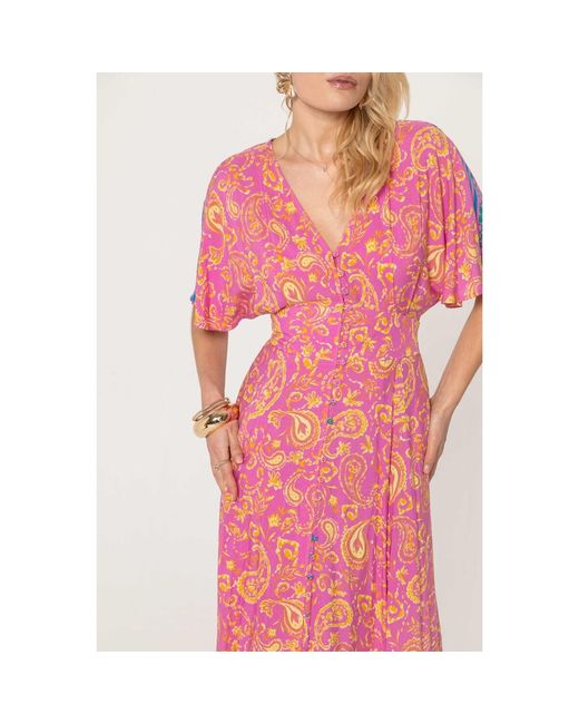 Robe Robe Flore Last Queen Paris en coloris Pink
