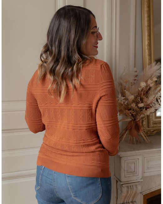 Pull NYSSA Celeste en coloris Brown