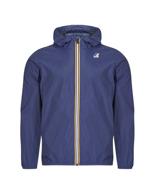 K-Way Blue Windjacken Le Vrai 4.0 Claude 100% Nylon Recycled