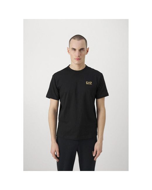 T-shirt EA7 pour homme en coloris Black
