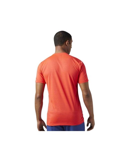 Reebok T-Shirt Korte Mouw Br0749 in het Red voor heren